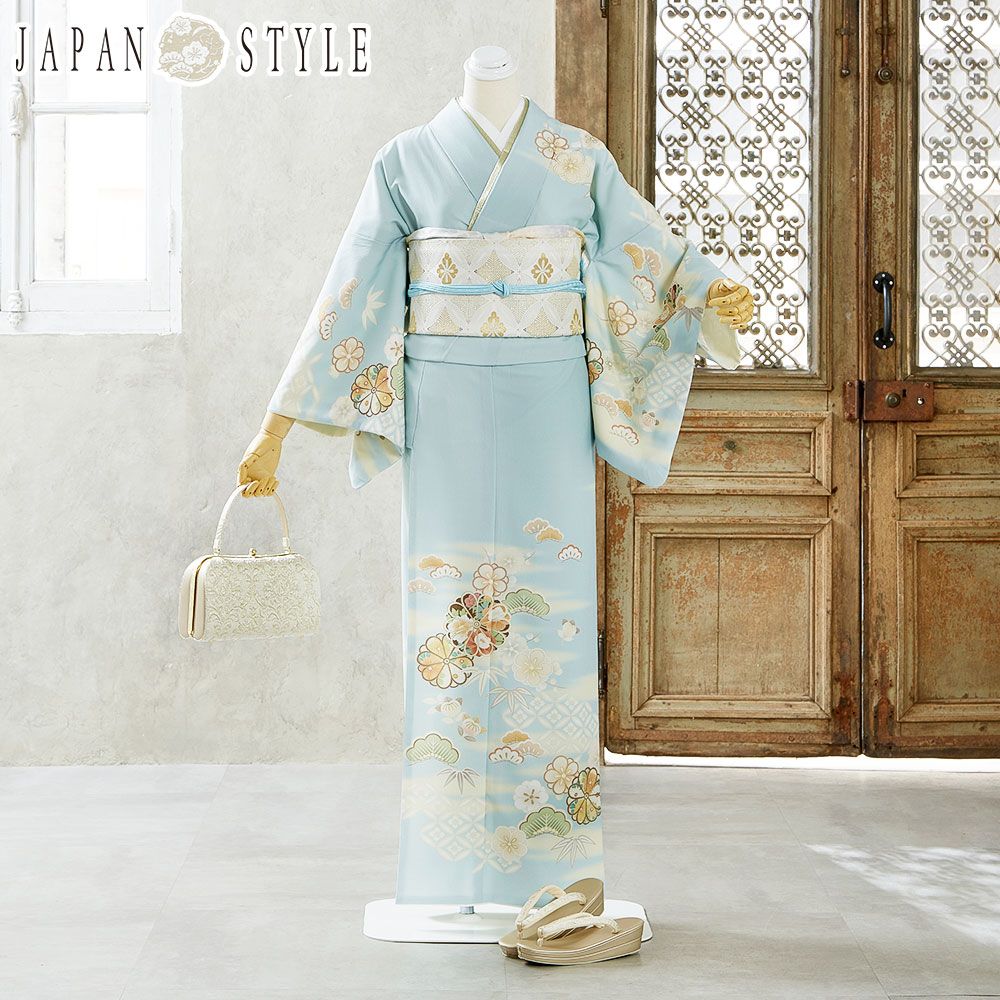 レンタル】訪問着 袷 レンタルフルセット レンタル着物 お宮参り