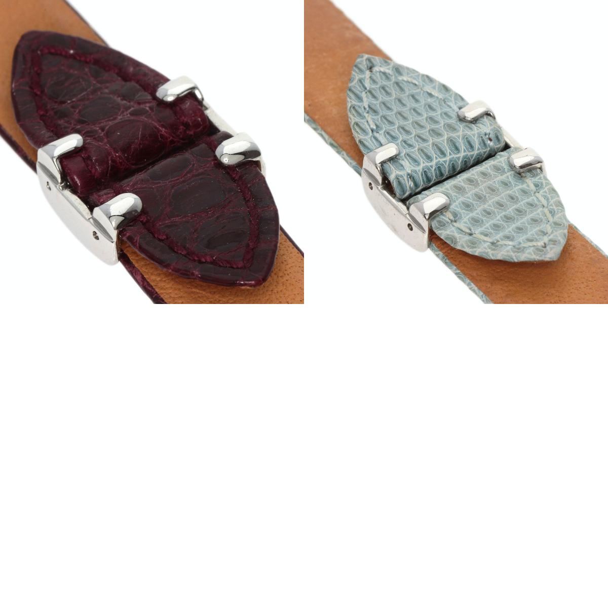 新品未使用)ブシュロン リフレ 替えベルト 水色クロコ S 2026年最新