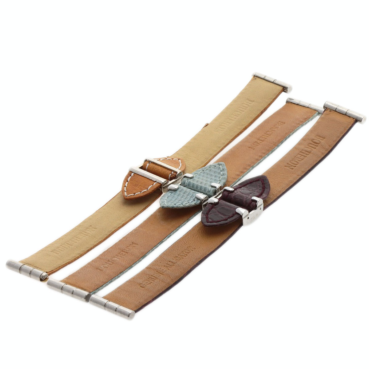 新品未使用)ブシュロン リフレ 替えベルト 水色クロコ S ブシュロンの