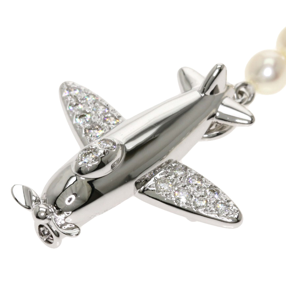 楽天市場】タサキ パール 真珠 シェル ダイヤモンド 飛行機 雲