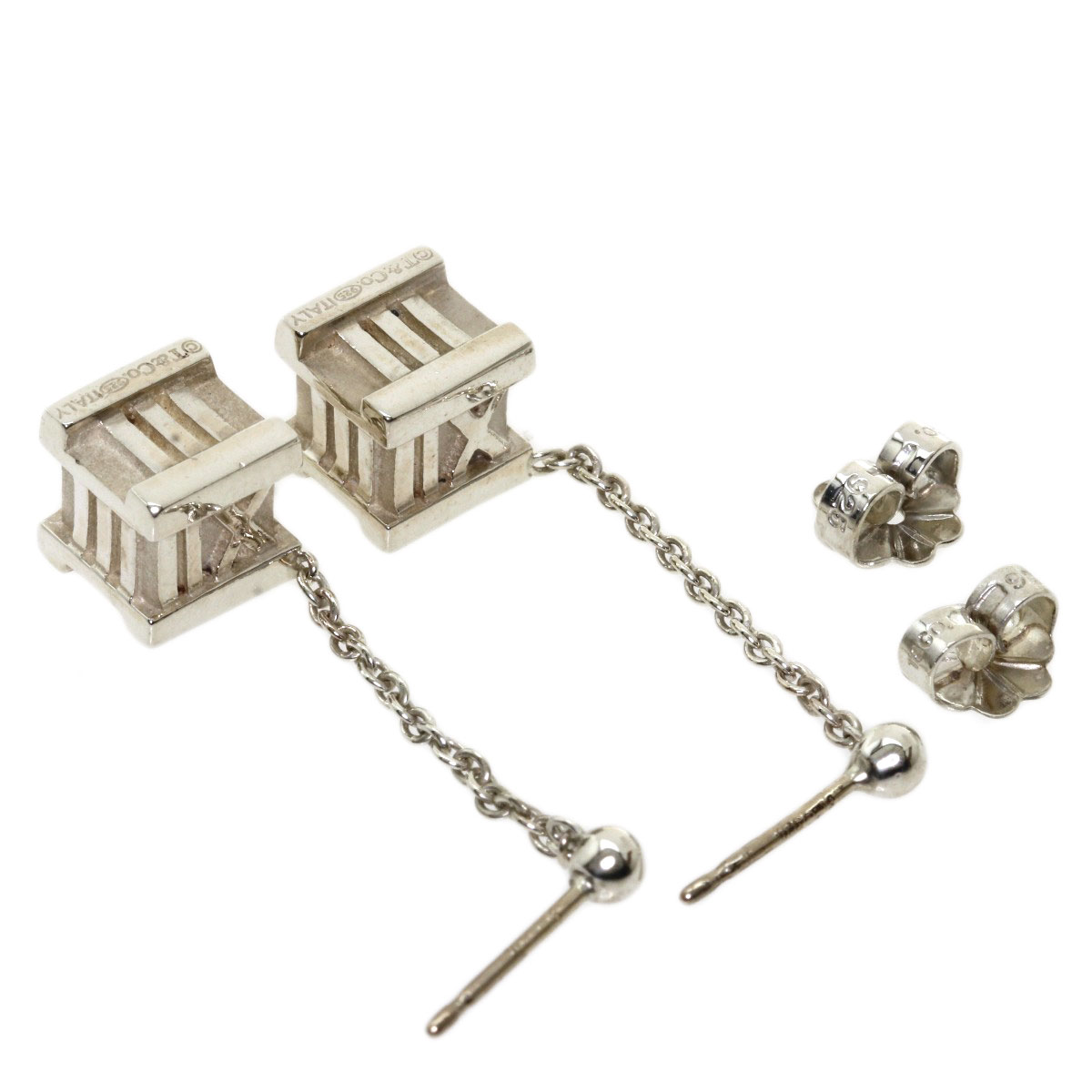 楽天市場】ティファニー アトラスキューブ ピアス シルバー レディース