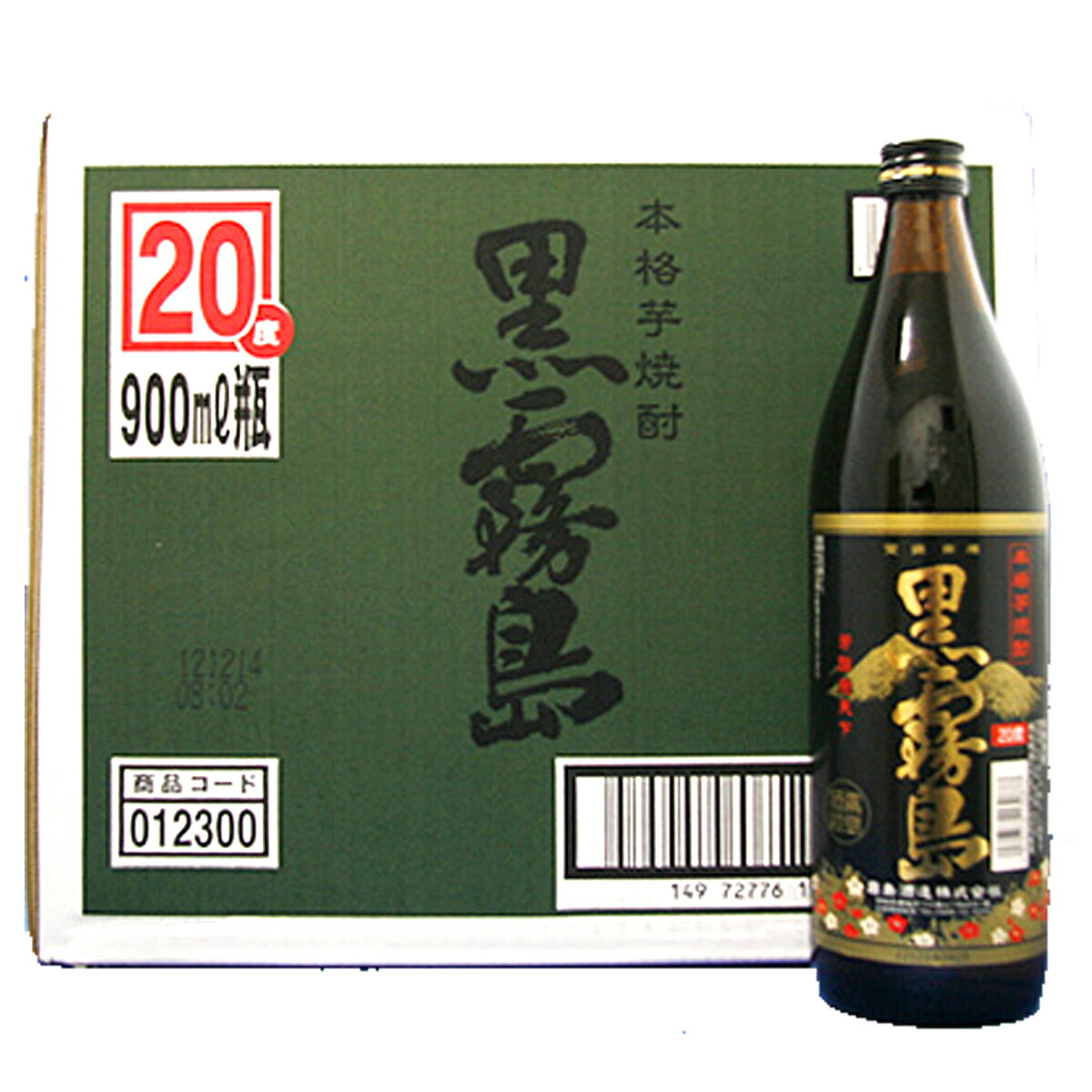 楽天市場】黒霧島 20° 900ml 12本セット【霧島酒造】 送料無料 : 九州