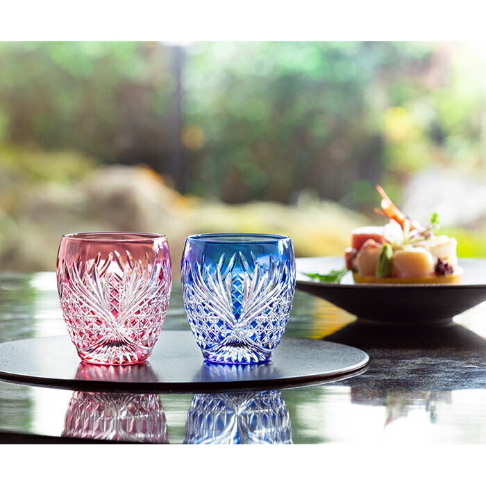 クリスタルガラスのカット容器 中型 【公式通販】