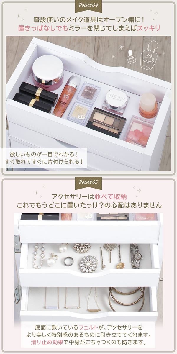 楽天市場】【MAX50％OFF! 2/4・2/5限定☆】ドレッサー 鏡台 ミラー 鏡