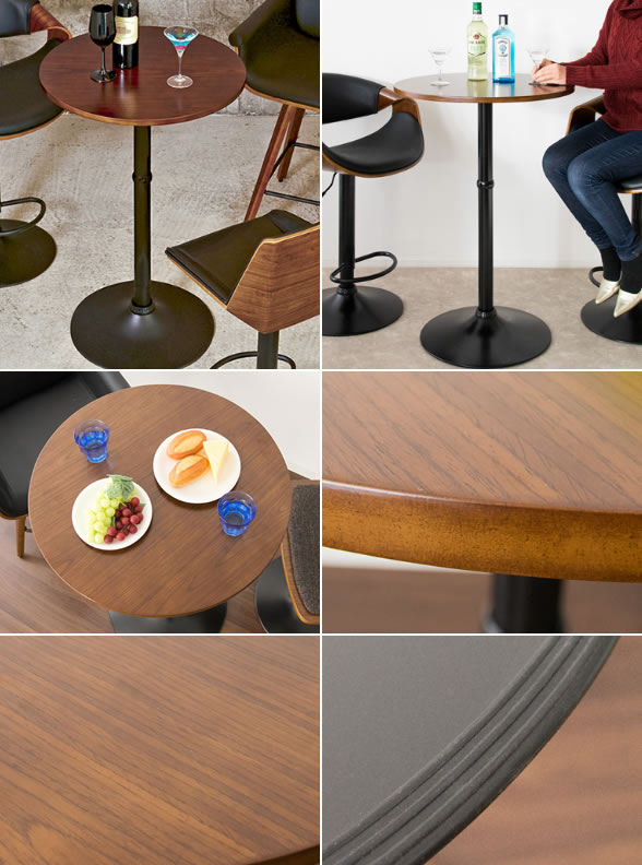 楽天市場】ハイテーブル 丸 高い テーブル 高さ90cm カフェ風 テーブル