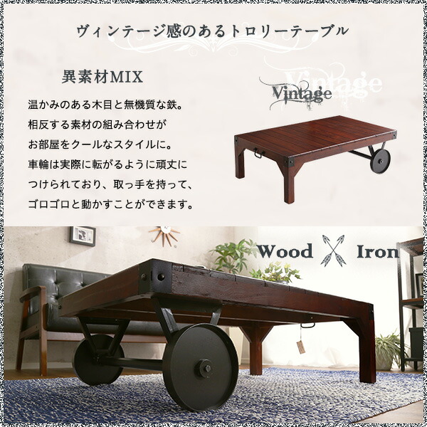 トロリーテーブル等のDIYに☆アイアンキャスター2個セット 【公式通販】