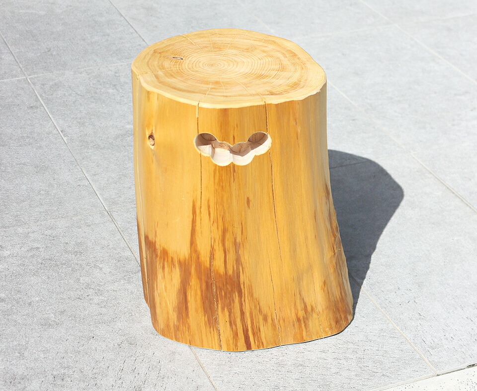 檜 丸太 椅子 スツール No.1213 【公式通販】