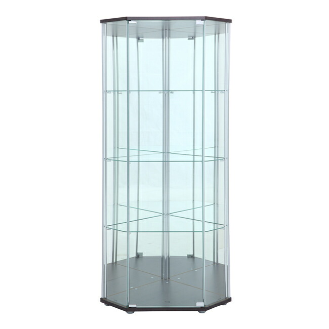 楽天市場】ガラスコレクションケース コーナータイプ 大型 背面ミラー
