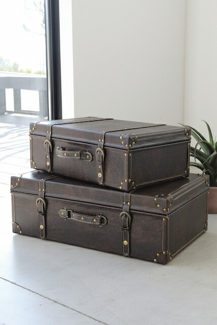 楽天市場】【バックルボタン・レザートランク LS-10】トランクケース