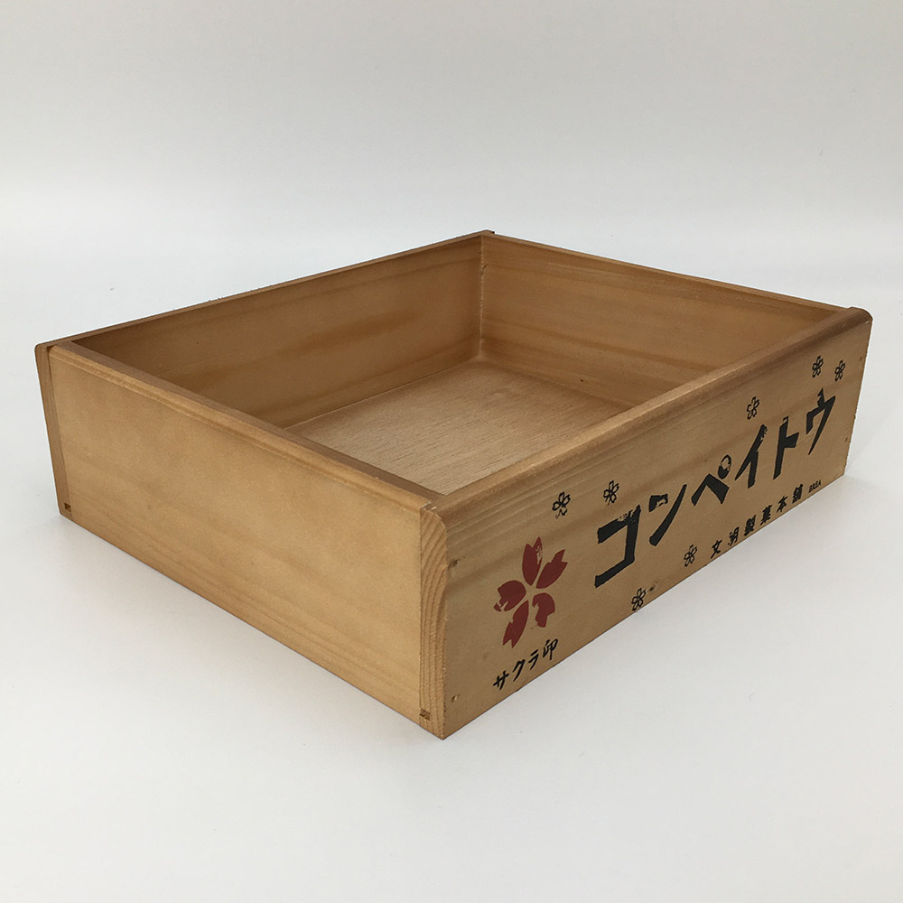 レトロ】お茶の木箱(43.5×47.5×67.5) インテリア/収納/木 レトロ】お茶