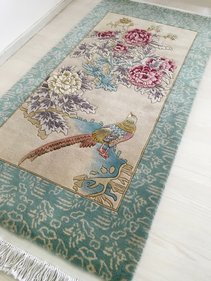 楽天市場】中国 手織り緞通(段通)「端色鮮」・約1畳用・絨毯