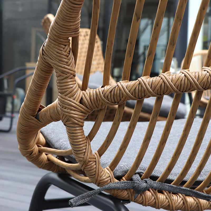 楽天市場】置くだけでリゾート感が味わえるラタン調オーバルチェア 2脚