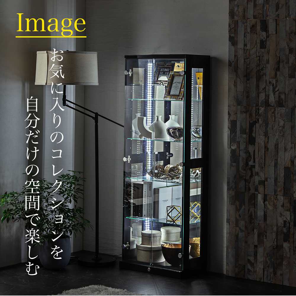 楽天市場】☆新生活クーポン配布中 コレションケース 完成品 幅55cm