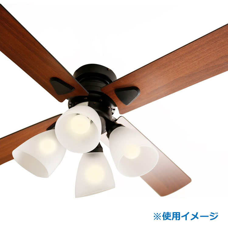 未使用 LOWYA シーリングファンライト ラスボルタ4灯 Amazon.co.jp