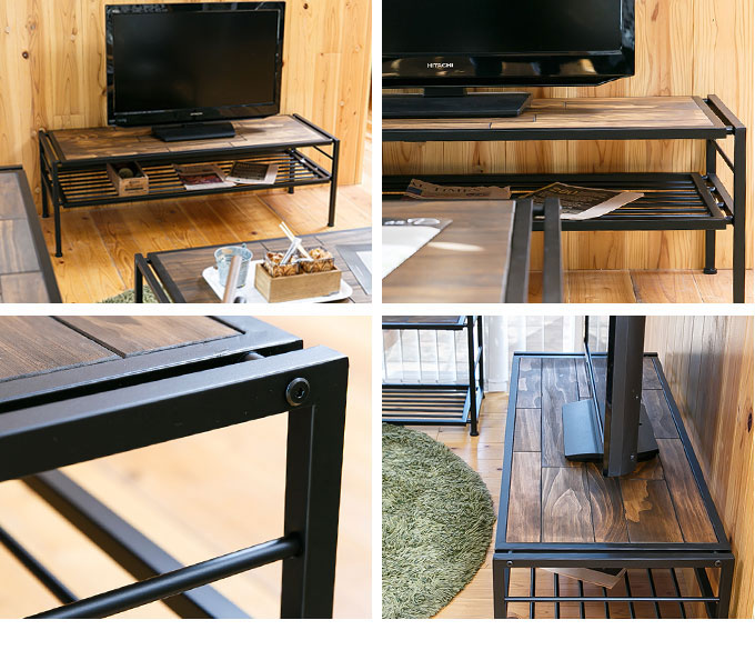 楽天市場】テレビボード テレビ台 ローボード tv台 ビンテージ レトロ