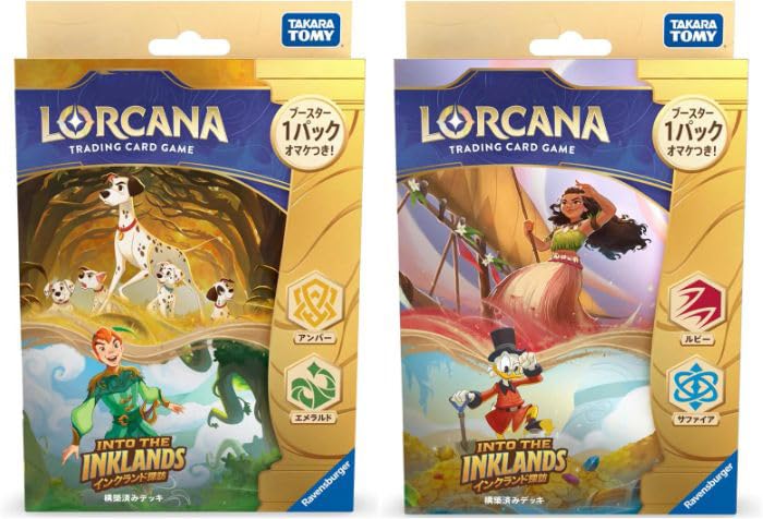 楽天市場】2種セット ディズニー・ロルカナ・TCG 日本語版 構築済み