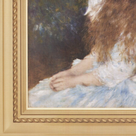 模写 ルノアール イレーヌ嬢 油絵 額縁付き 模写 イレーヌ・カーン