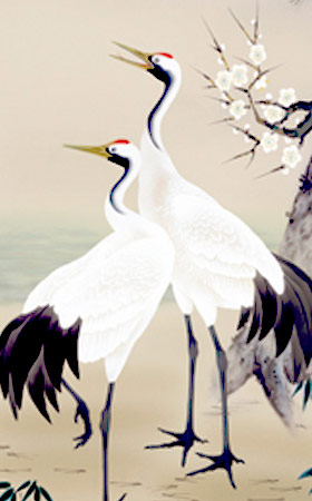 楽天市場】掛け軸 松竹梅鶴亀 (小野洋舟) 送料無料 掛軸 : 掛け軸