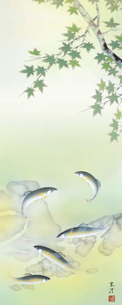 楽天市場】掛け軸 四季花鳥 (清水玄澄) 送料無料 掛軸 : 掛け軸・絵画