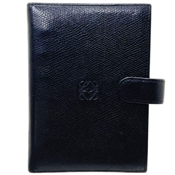 楽天市場】ロエベ 手帳カバー アナグラム レザー 革 ブラック 黒 LOEWE