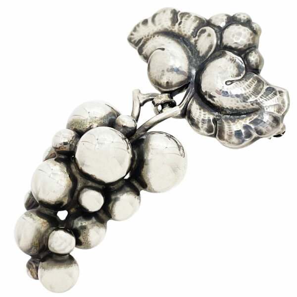 ジョージジェンセン ブローチ ムーンライトグレープ 葡萄 101 シルバー