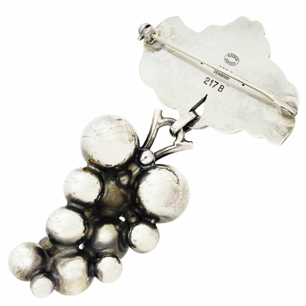 楽天市場】ジョージジェンセン ブローチ ムーンライト グレープ 925