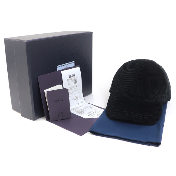 楽天市場】【未使用品】プラダ【PRADA】 コーデュロイ ベースボール