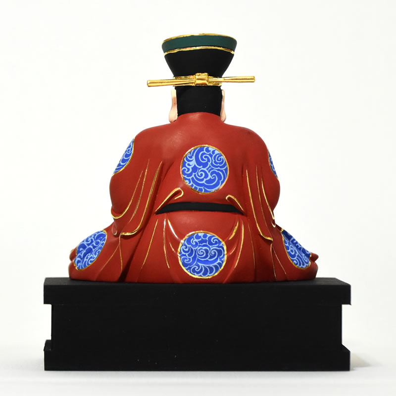 楽天市場】木彫り 仏像 【閻魔大王】 桧木 坐2.5寸 極彩色 総高約13cm