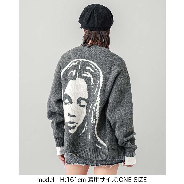 楽天市場】【20%OFF】エックスガール FACE JACQUARD KNIT CARDIGAN X