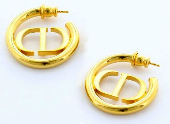 楽天市場】Christian Dior フープピアスクリスチャンディオールCD