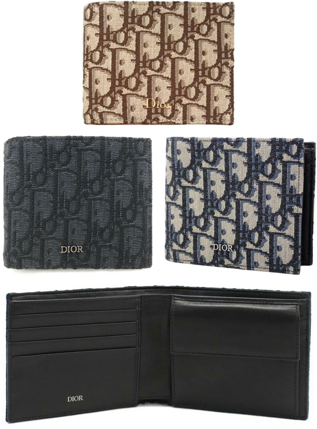 楽天市場】財布 メンズ 二つ折り（ブランドディオール）の通販