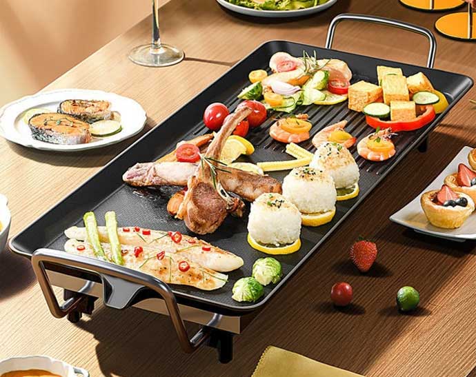 楽天市場】大人数でも一気に焼ける超ロング無煙焼肉プレートビッグ電気