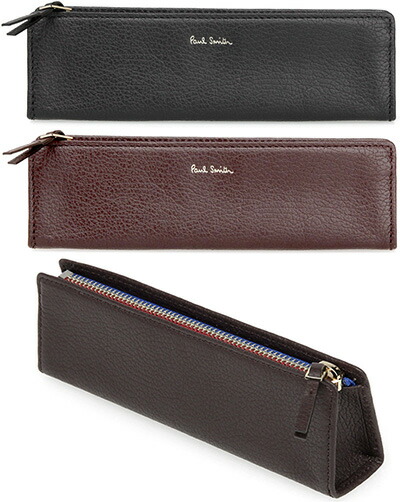 楽天市場】Paul Smith ポールスミスファスナー式レザーペンケース鉛筆