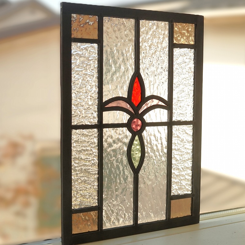 大型 ステンドグラスパネル 三重構造 高性能 住宅 玄関ドアリフォーム