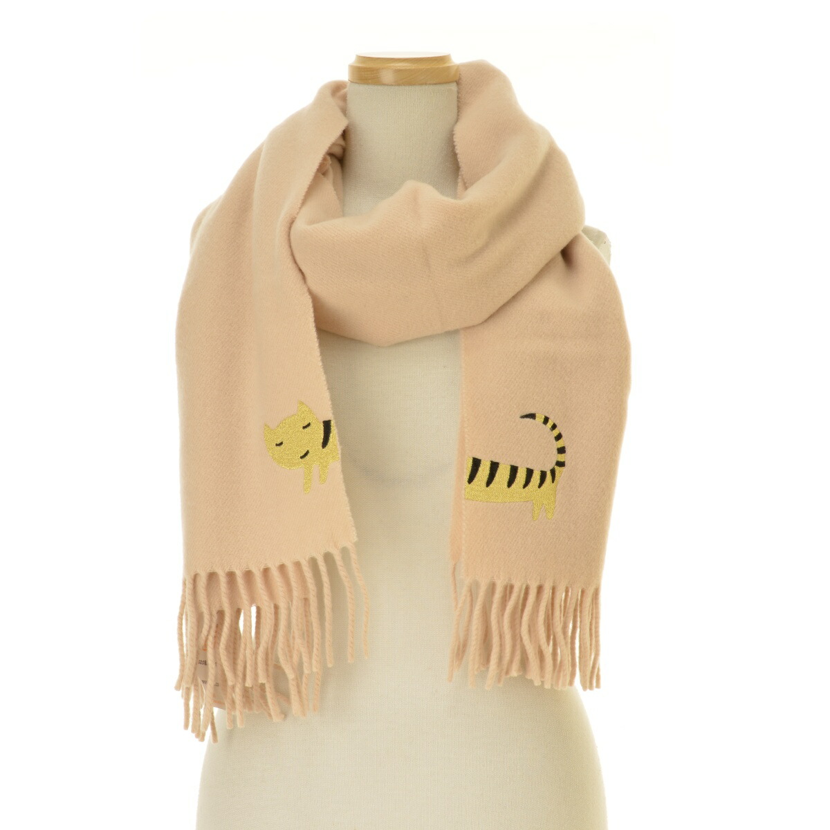 最終値下げ】ツモリチサト カシミヤ、ラビットファー ティペット ネコ