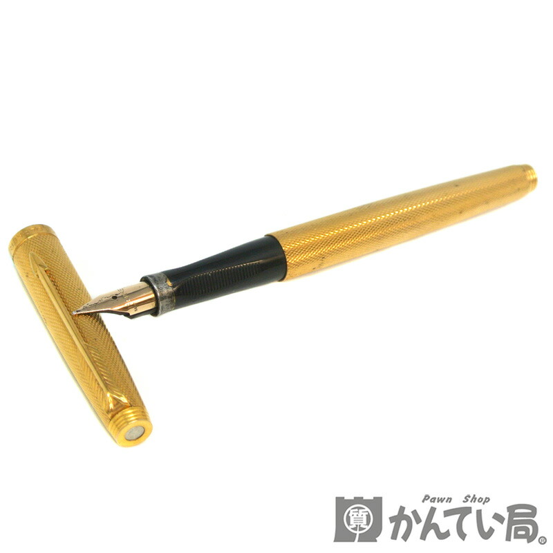 14K PARKER パーカー ゴールド 万年筆 ダイヤモンドカット フランス製