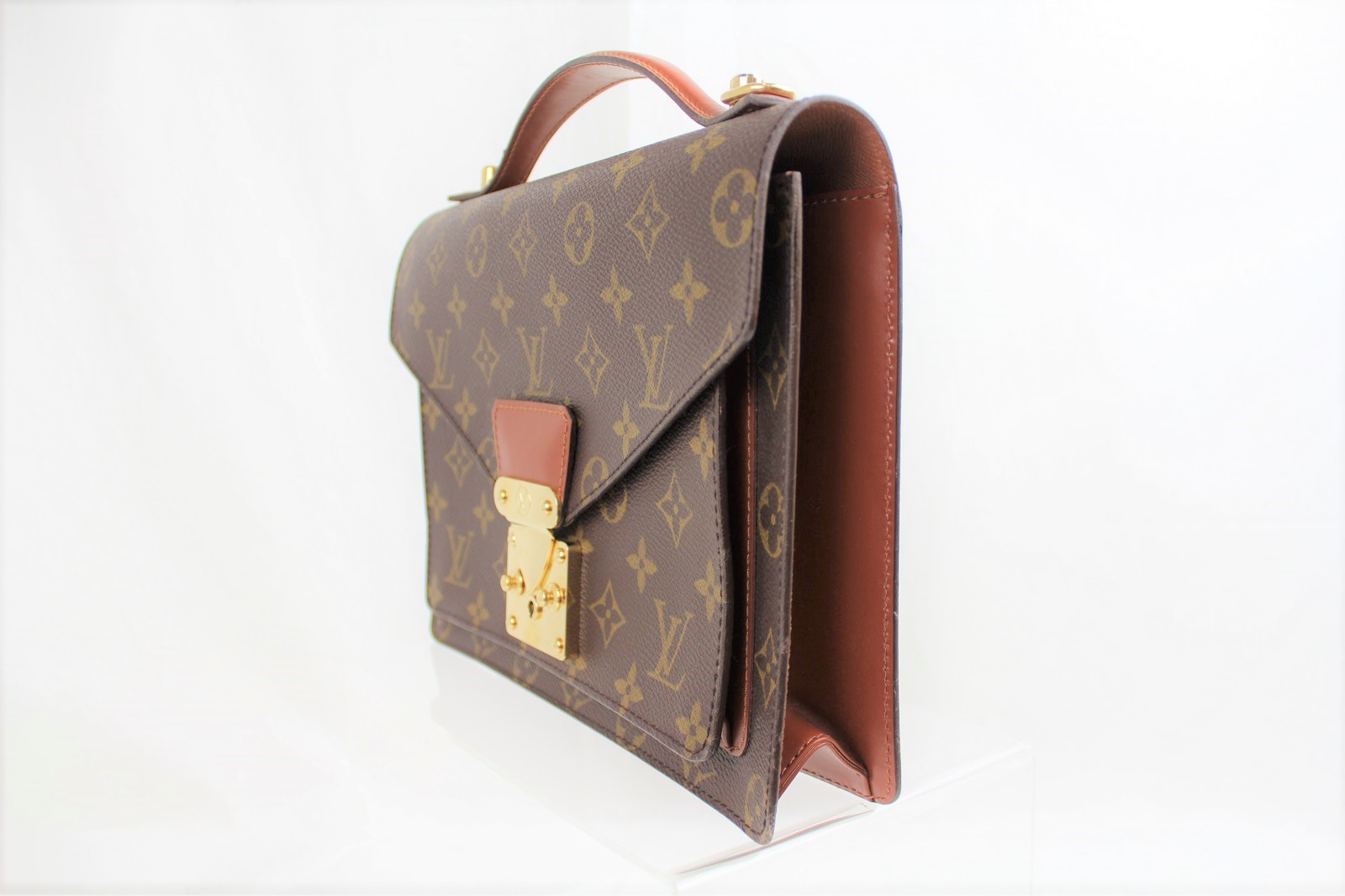 楽天市場】【廃盤】LOUIS VUITTON ルイヴィトン モンソー ハンドバッグ