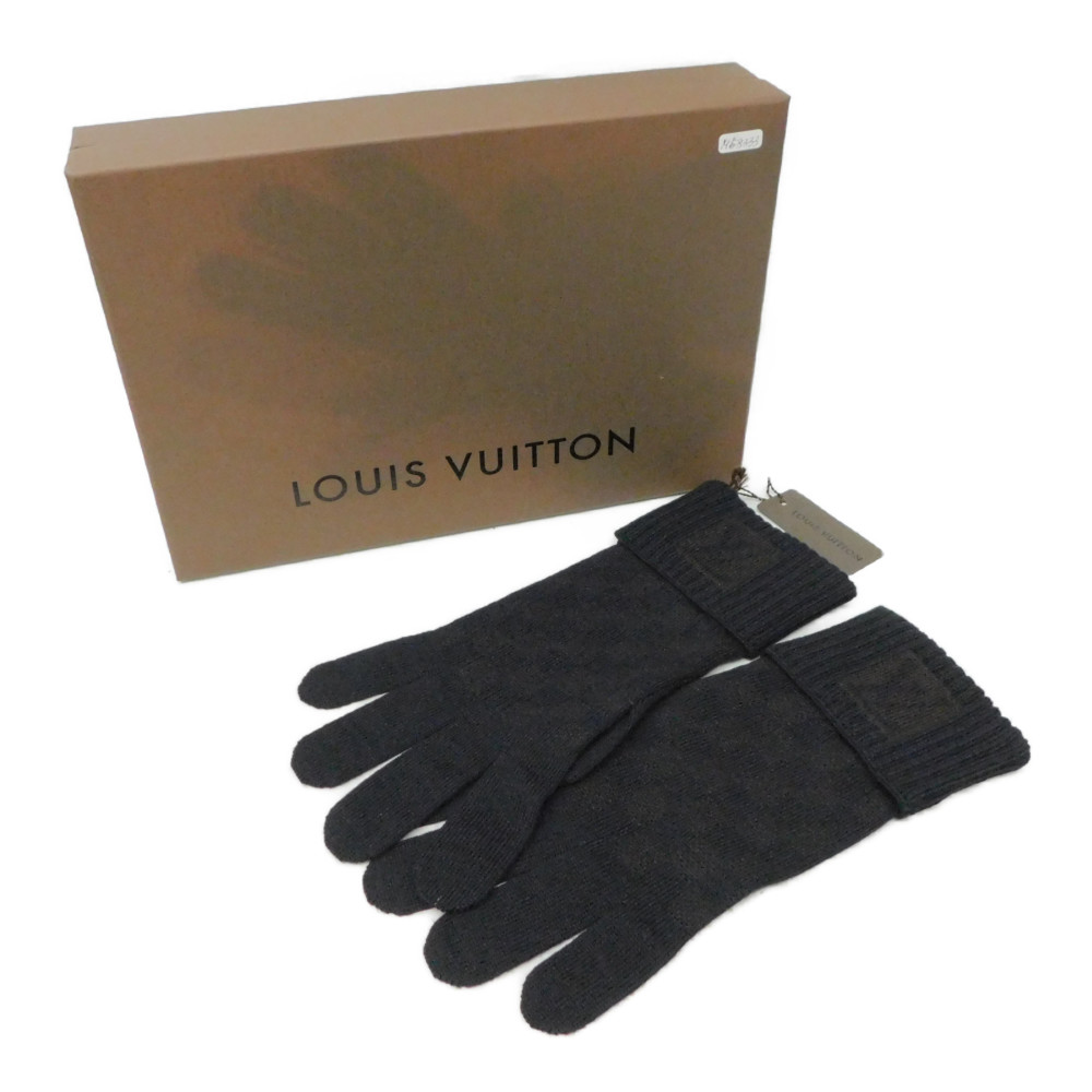 中古】LOUIS VUITTON ルイヴィトン 手袋 M58333 ブラック ブラウン