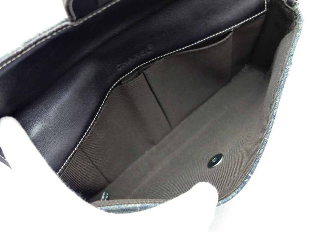 楽天市場】【CHANEL】シャネル チョコバー デニム チェーンショルダー