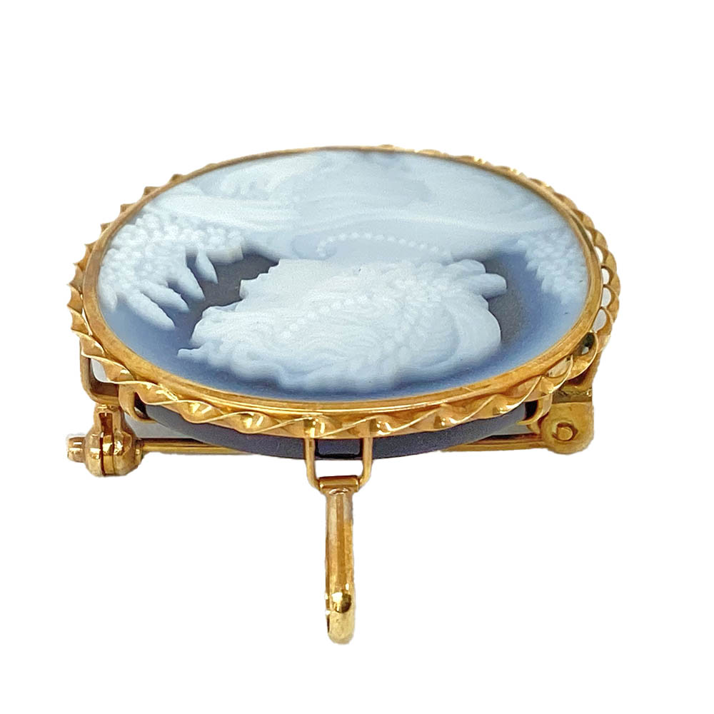 カメオブローチ ペンダントトップ 3個セット LEONARDO カメオブローチ