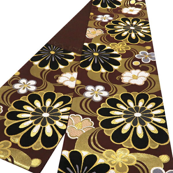 楽天市場】≪15%OFFクーポンあり≫袋帯 振袖用 茶色 樹織物 仕立て