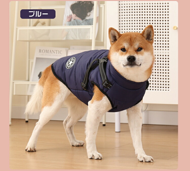 fitwarm 犬服 + いちご柄 ハーネス Mサイズ fitwarm 犬服 + いちご柄