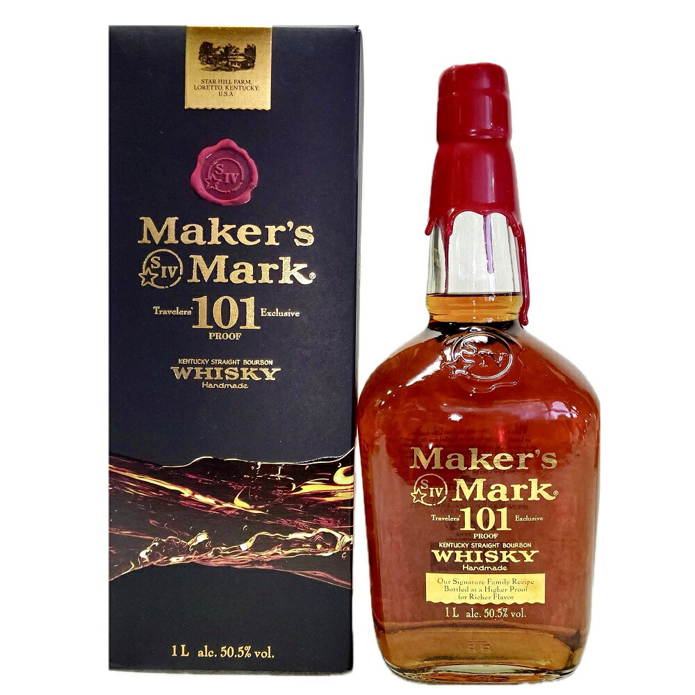 楽天市場】メーカーズマーク 101 1000ml 50.5度 箱付 旧ボトル Maker's