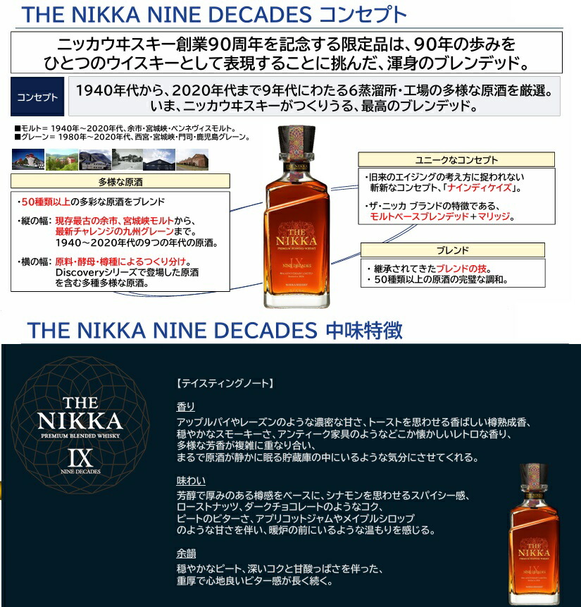 ☆未開封☆NIKKA THE NIKKA IX 700ml 90周年記念 Nikka whisky
