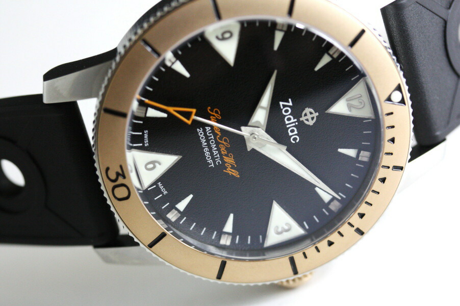 楽天市場】限定182本 スイス製 ZODIAC ゾディアック × Huckberry Sea