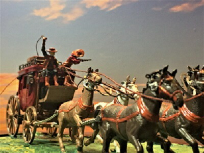 楽天市場】[完成品] 駅馬車 1/40サイズ ジオラマ 模型 ウエスタン 西部