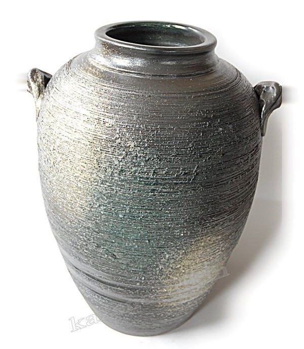 楽天市場】耳付変形大壺 19号 （信楽焼き・陶器・花瓶・花入れ・花器