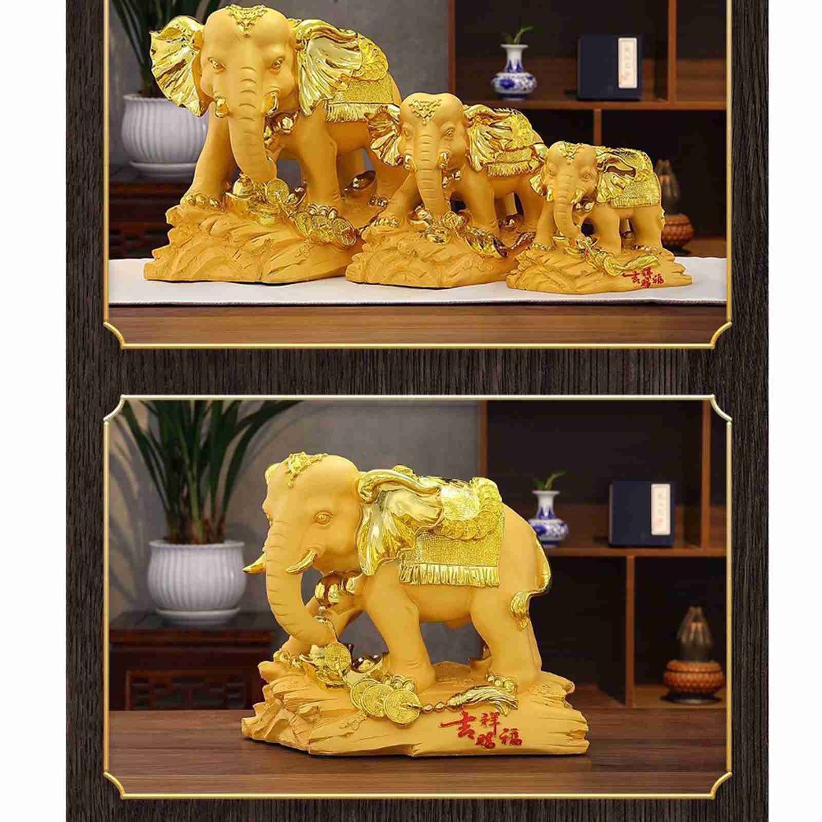 楽天市場】風水グッズ 象の置物 樹脂彫刻 置物 祈願金運 運気上昇 ゾウ