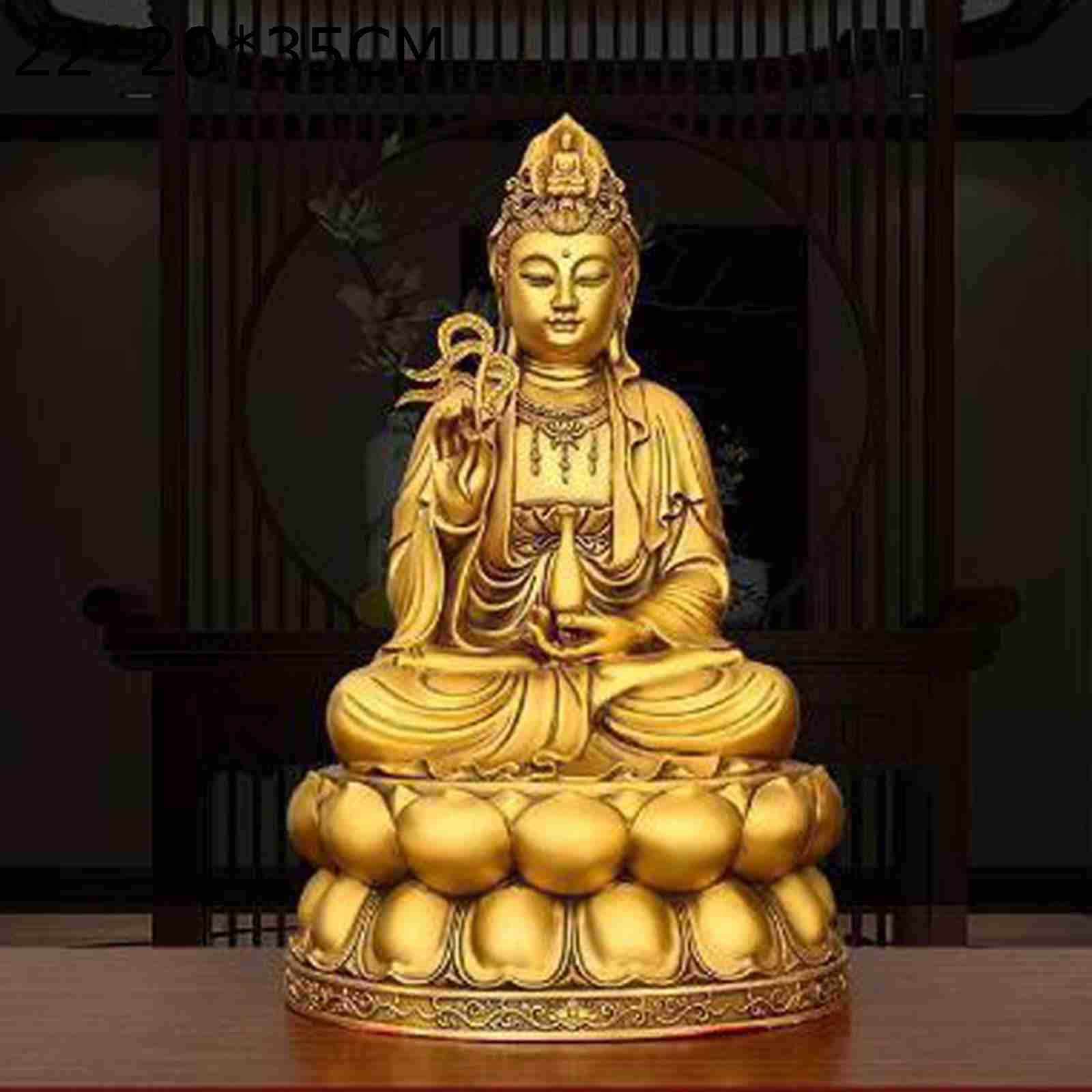 観音菩薩 仏像 銅製 観音像 置物 観音様の仏像 聖観音立像 厄除け 真鍮