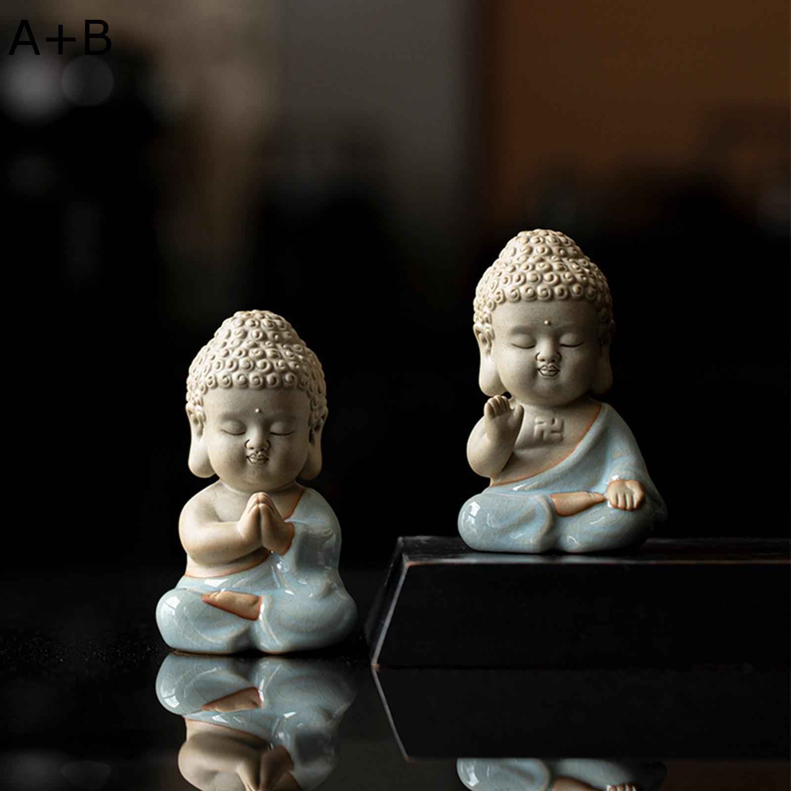 楽天市場】置き物 釈迦如来 陶器製 可愛い 手のひらサイズ ミニチュア